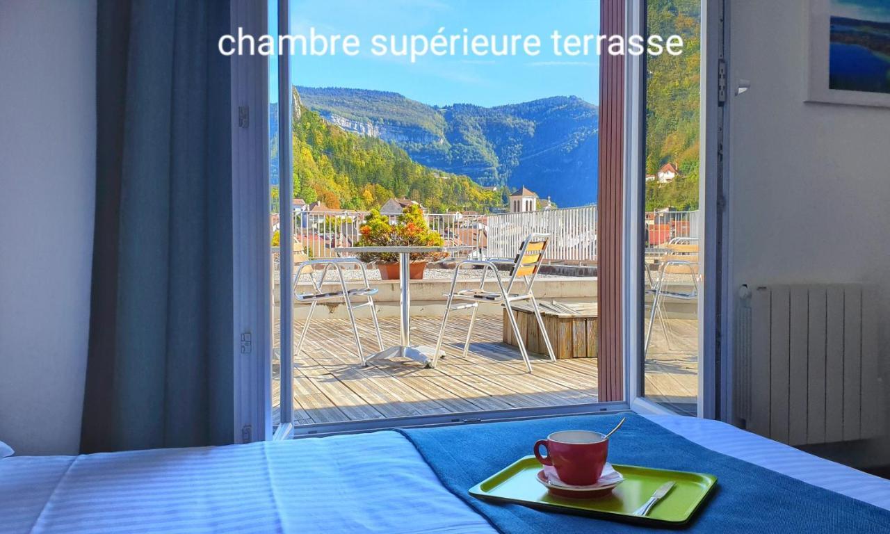 Jura Hotel Restaurant Le Panoramic Saint-Claude Bagian luar foto